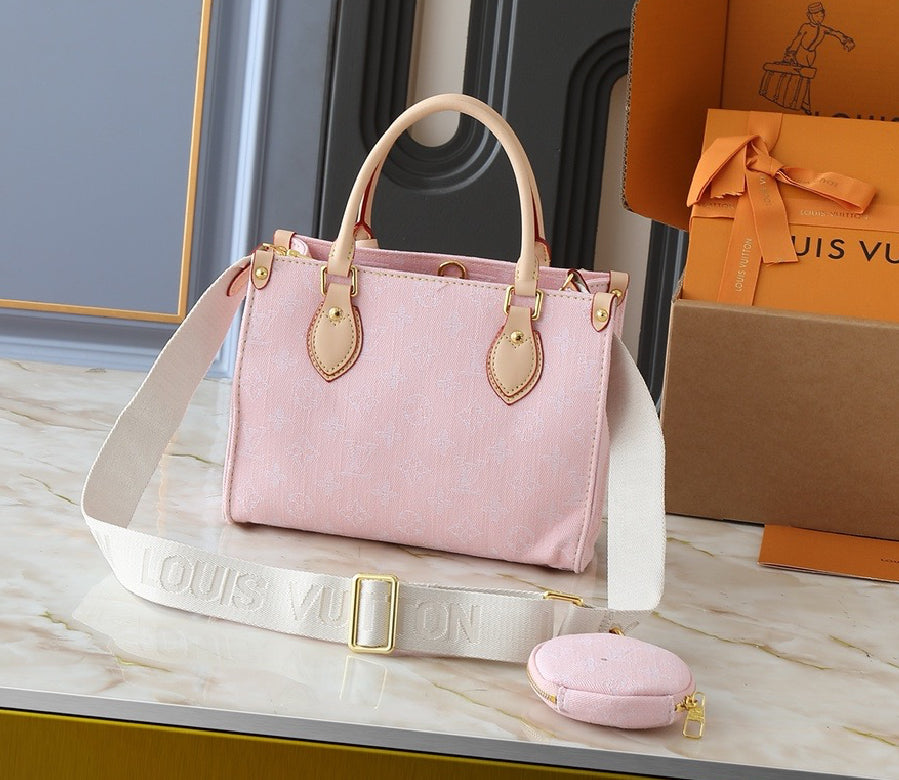 pink square inspired bag